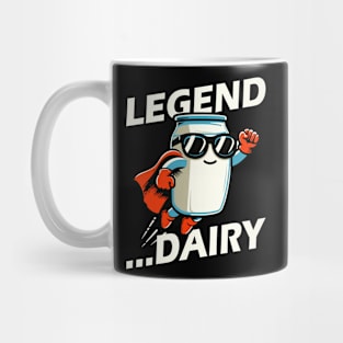 Legend Dairy Funny Milk Pun Superhero Mug